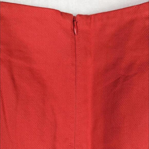 Boden A-Line Short Mini Skirt 10 Coral Red Orange Pockets - Picture 5 of 9
